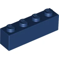 Brick 1 x 4 / Dark Blue