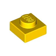 Plate 1 x 1 / Yellow