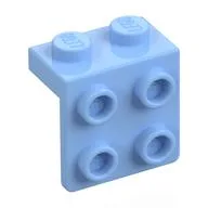 Bracket 1 x 2 - 2 x 2 / Bright Light Blue