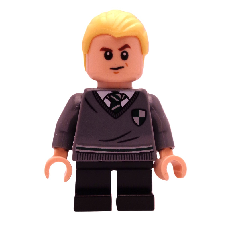 Lego Draco Malfoy, Slytherin Sweater with Crest, Short Black Legs