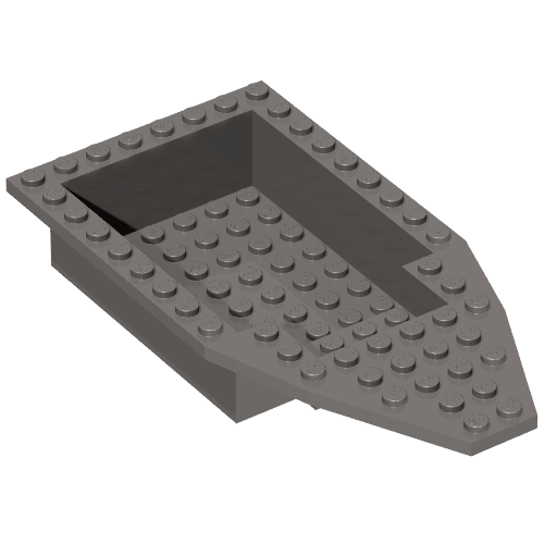 Lego Boat Deck 8 x 16 x 3 / Dark Bluish Gray