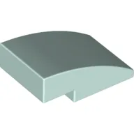 Brick Curved 3 x 2 No Studs / Light Aqua