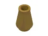 Cone 1 x 1 [Top Groove] / Pearl Gold