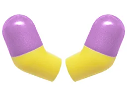 Arm, (Matching Left and Right) Pair with Molded Medium Lavender Short Sleeves  Pattern