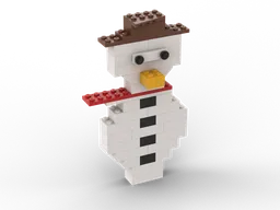 LEGO Sneeuwpop (Snowman) - Roelof's Creations