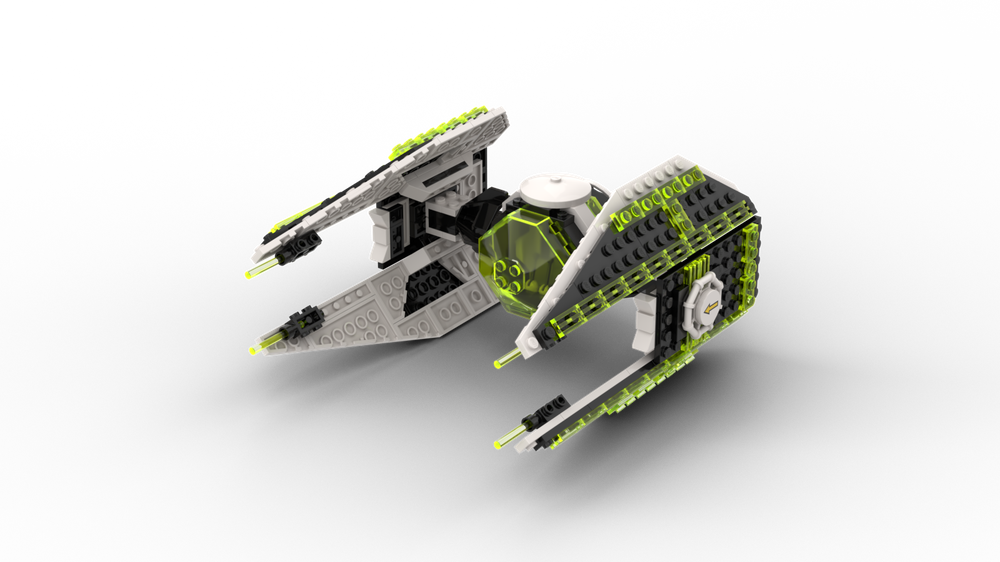 Lego Blacktron II Twin Ion Engine Interceptor Starfighter