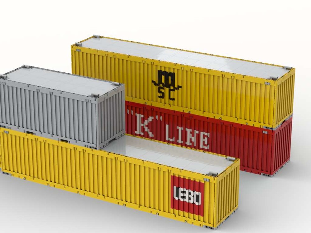 Lego 40 feet Sea Container tiles version