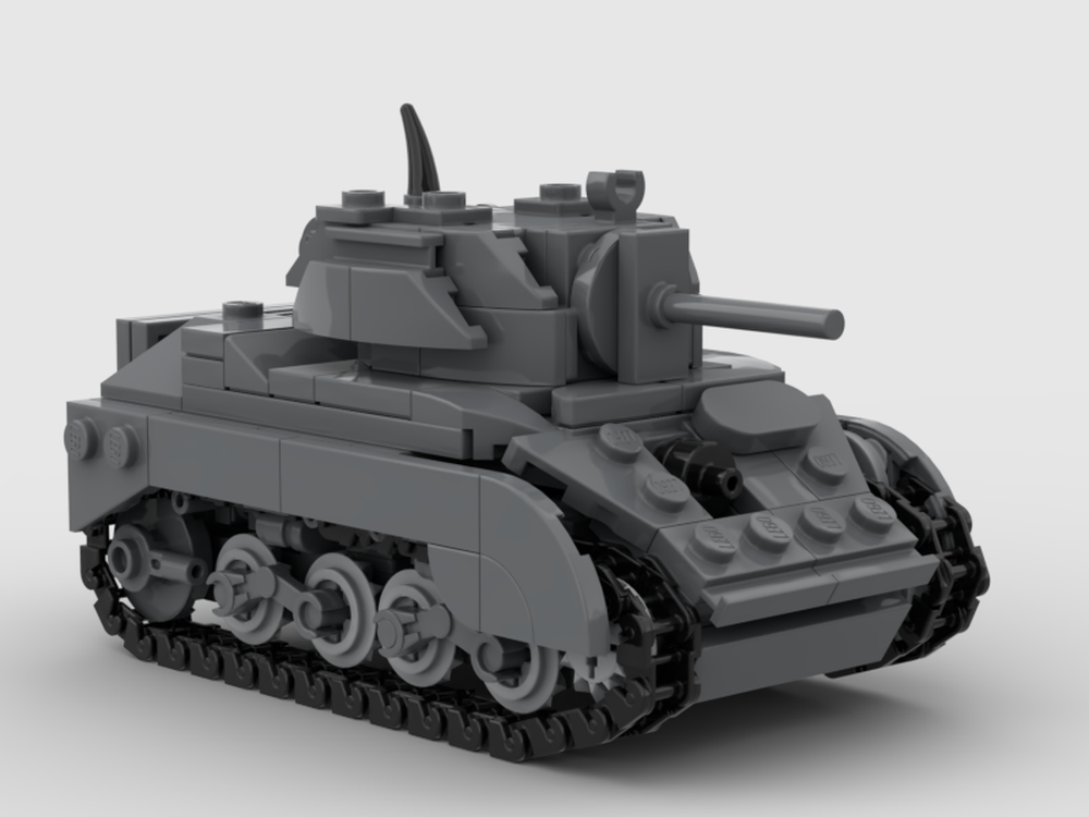 Lego M5A1 Stuart 1:45 Scale (Updated)