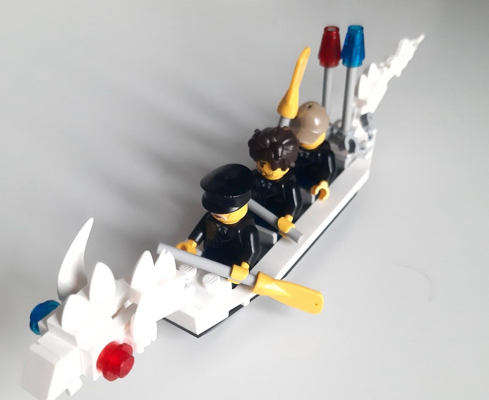 Lego Dragon police boat