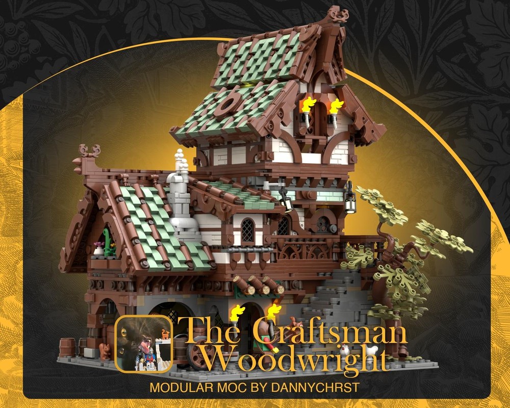 Lego MEDIEVAL MODULAR SERIES 1 - THE CRAFTSMAN'S WOODWRIGHT