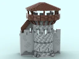 D-shaped Wall Tower