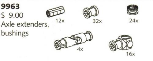 Lego Axle Extenders and Bushings