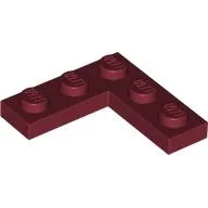 Plate 3 x 3 Corner / Dark Red