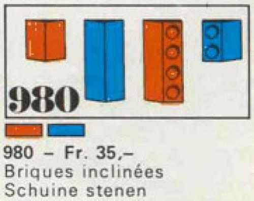 Lego 23 sloping bricks, including roof peak bricks, Blue