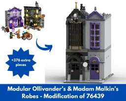 Modular Ollivander's & Madam Malkin’s Robes - Modification of 76439