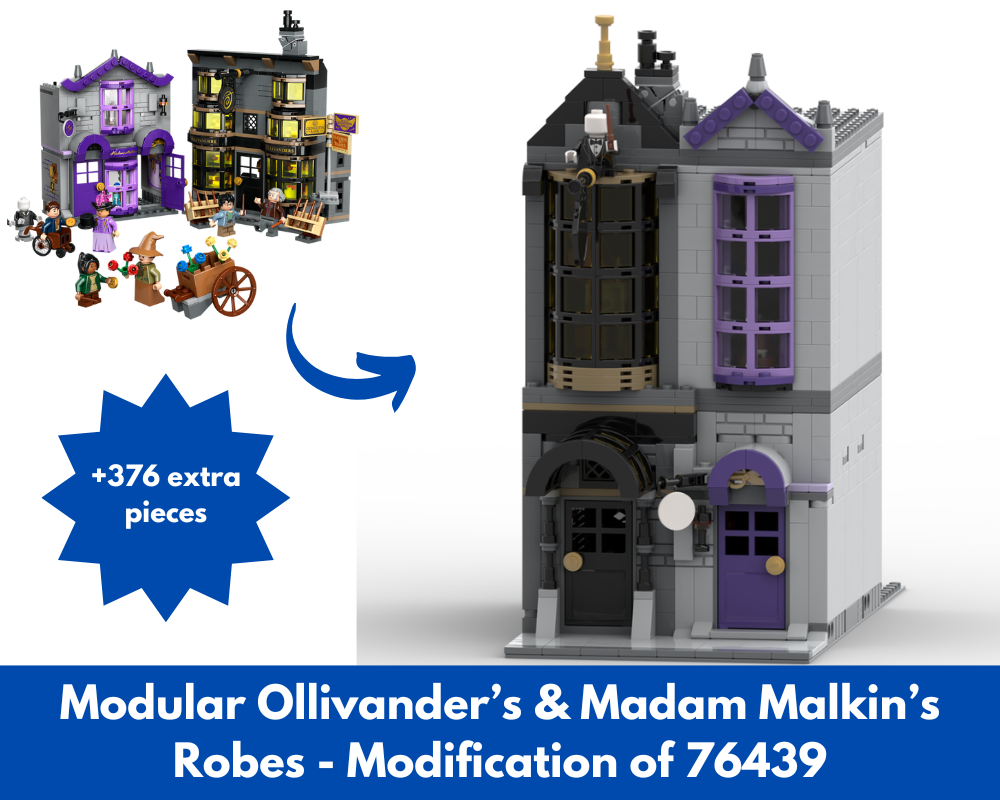 Lego Modular Ollivander's & Madam Malkin’s Robes - Modification of 76439
