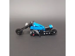 Tiny Blue Motorcycle