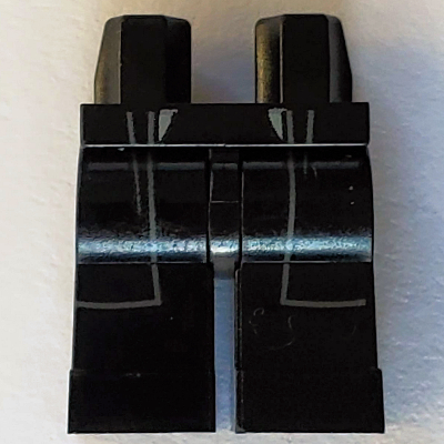 Lego Hips and Black Legs with Coattails / Robe Print (Tom Riddle) / Black