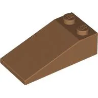 Brick Sloped 18° 4 x 2 / Medium Nougat