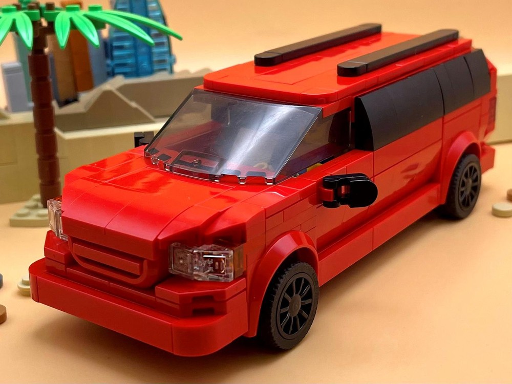 Lego Bob & Weave Grand Caravan - Red - 8 Stud Speed Champions