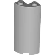 Cylinder Quarter 2 x 2 x 5 (Wall) / Light Bluish Gray