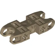 Technic Axle and Pin Connector 2 x 5 with Two Ball Joint Sockets / Dark Tan