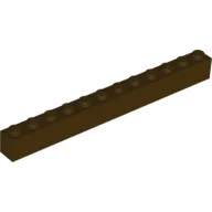 Brick 1 x 12 / Dark Brown
