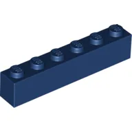 Brick 1 x 6 / Dark Blue