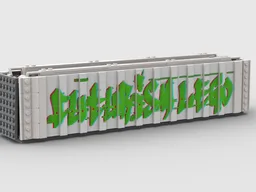 Long Futuristic Shipping Container