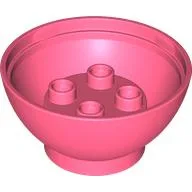 Duplo Egg, Bottom 4 x 4 x 1 3 / 4 / Coral