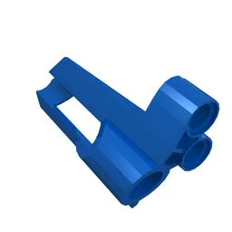 Technic Panel Fairing # 5 Small Short, Large Hole, Side A / Blue