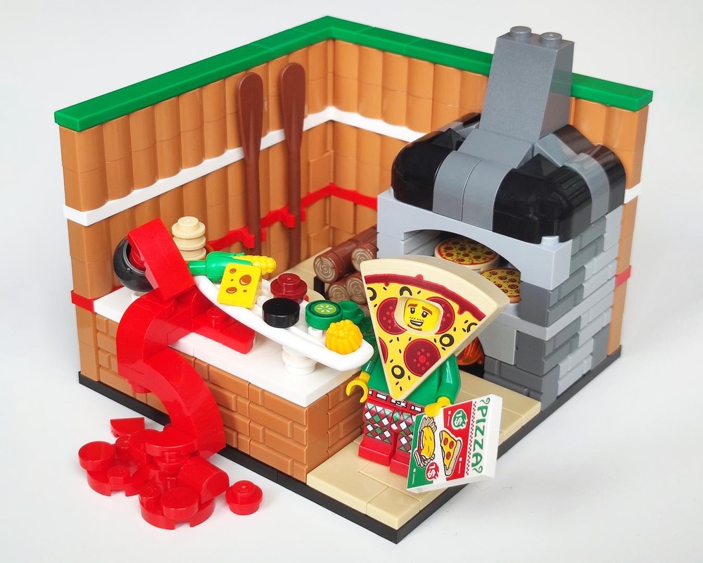 Lego Pizza Costume Guy Vignette