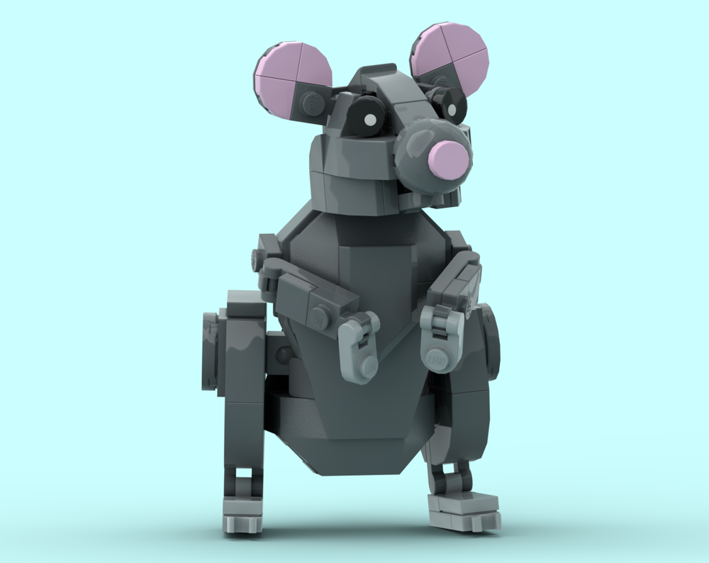 Lego Poseable Rat Figure