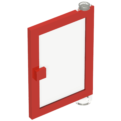 Lego Door 1 x 4 x 5 Right with Trans-Clear Glass