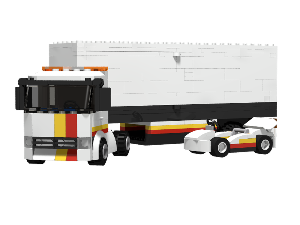 Lego Shell go karts grand prix truck