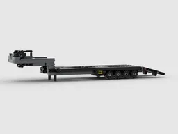 Low bed semi-trailer