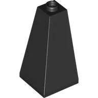 Brick Sloped 75° 2 x 2 x 3 Double Convex / Black
