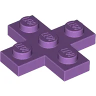 Plate 3 x 3 Cross / Medium Lavender