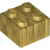 Brick 2 x 2 / Pearl Gold