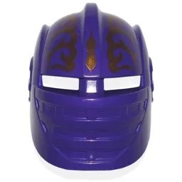 Large Figure Mask / Visor, Danju with Gold Print / Dark Purple