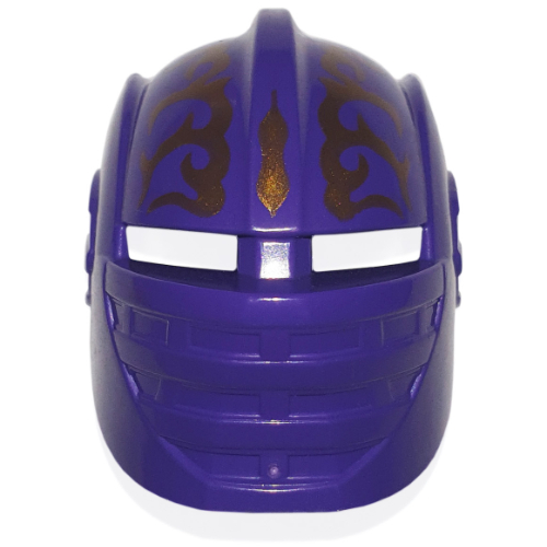 Lego Large Figure Mask / Visor, Danju with Gold Print