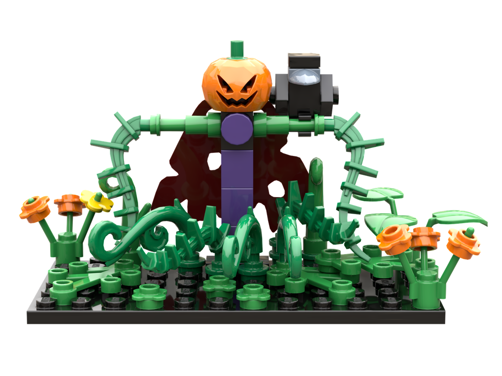 Lego Halloween Pumpkin head