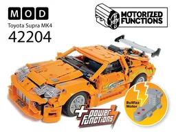 42204 Fast & Furious Toyota Supra MK4 RC MOD for Power Function & BuWizz Mortors