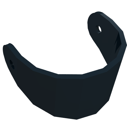 Lego Technic Figure Helmet Visor / Black