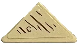 Tile, Modified 2 x 2 Triangular with Wood Grain Pattern (Sticker) - Set 21326