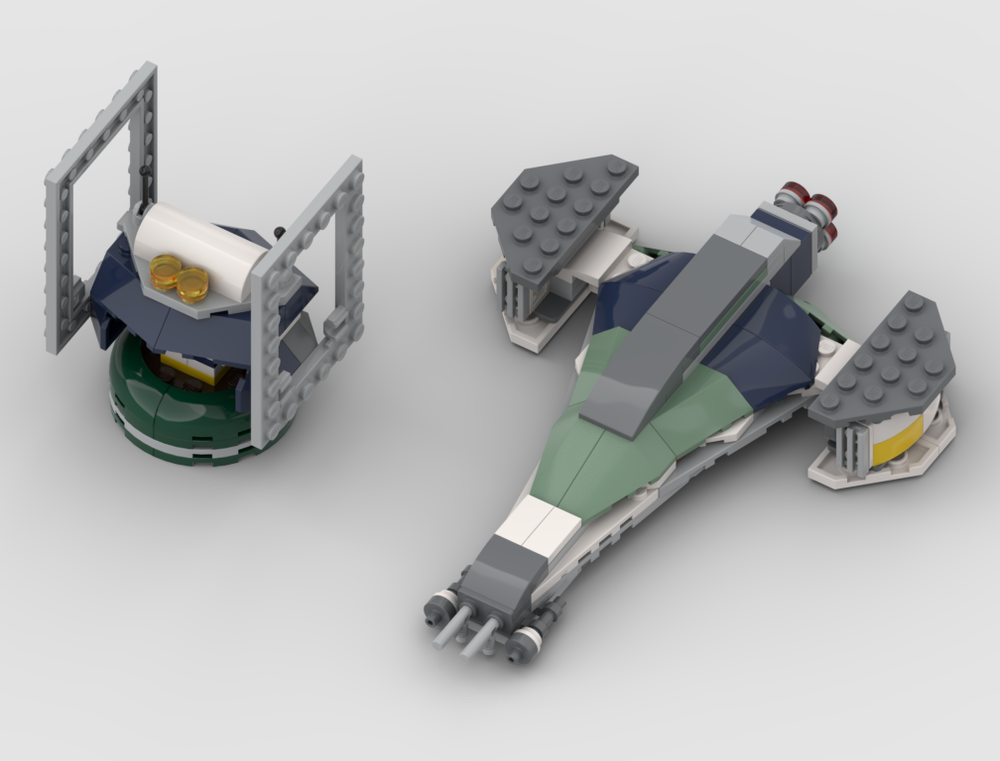 Lego 75433 Bounty Hunter Starfighter and Intel Outpost (Alternate Build)