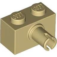 Brick Special 1 x 2 with Pin / Tan