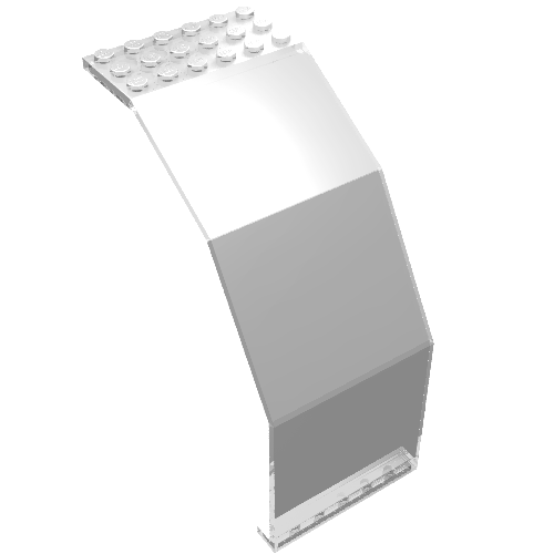 Lego Panel 10 x 6 x 11 / Trans-Clear