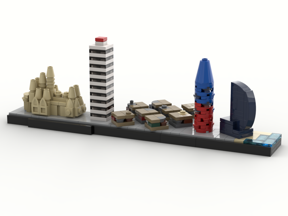 Lego Barcelona Skyline