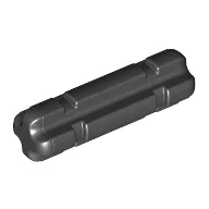 Technic Axle 2 Notched / Black